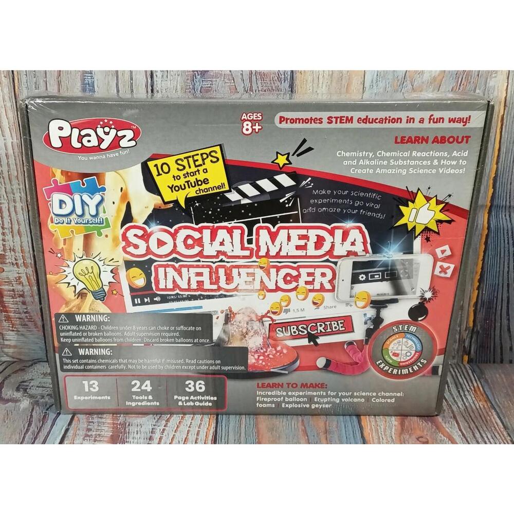 Playz DIY Social Media Influencer STEM Science Kit for Kids Ages 8+‎